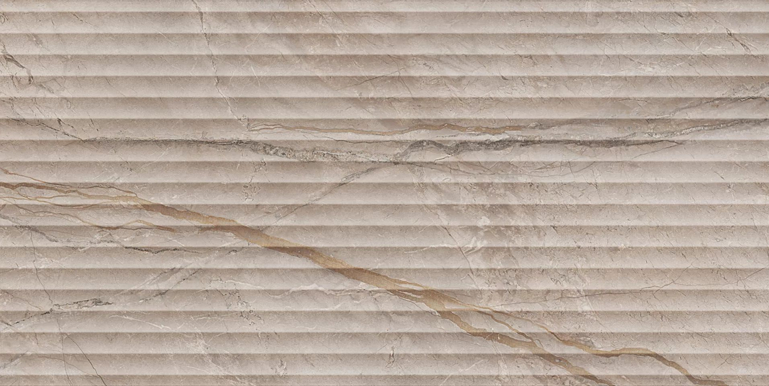 KM6012B0240R Ифран бежевый светлый глянцевый структура обрезной Kerama Marazzi 60x119.5