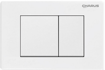 Смывная клавиша Charus Minimalista, двойной смыв, белый глянцевый, пластик, FP.310.11.01