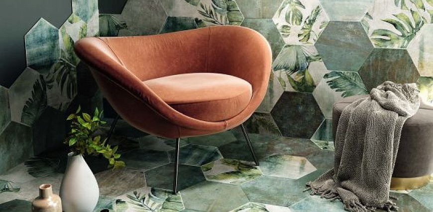 Hexag Tropic Emerald керамогранит ZYX 32x36.8