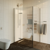 Душевое ограждение TREND Rectan GK-863PTWO, 120х90х200 см, открыванием в обе стороны, 8 мм, хром