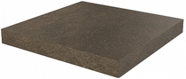DD600220R/GCA  Ступень угловая клееная Про Стоун коричневый обрезной 33x33