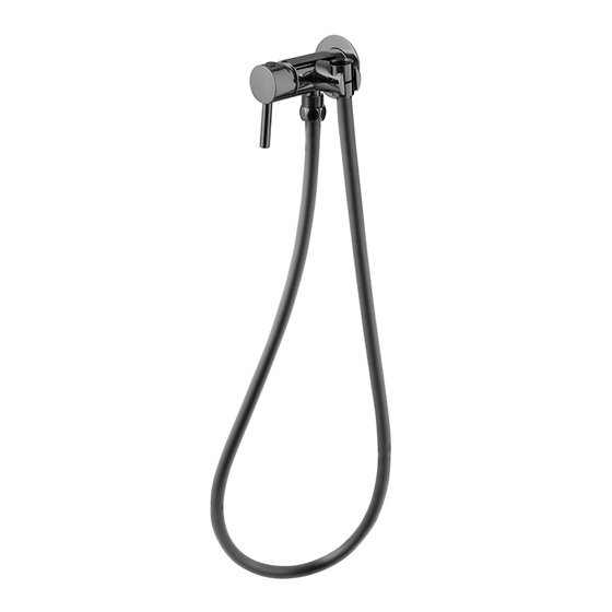 100282754 Noken Смеситель для гиг. душа, с внутренней частью,в комплекте со шлангом 125см, Титан. Акция!!!