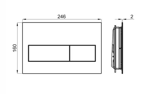 100274943 Клавиша Noken Tono, брашированная медь