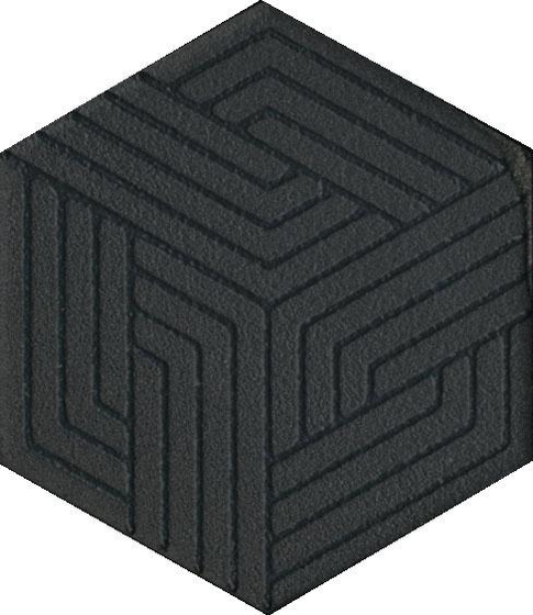 OS/B241/63001 Декор Агуста черный Kerama Marazzi 5,2х6