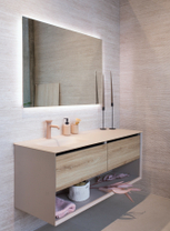 Тумба Oasis Smartcode1394x540x510 мм Opaco Lino/Natural Oak