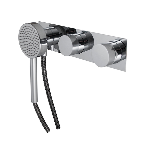 100184779 Noken Tono Наружная часть термостата с подводом воды и магнитным держателем, хром