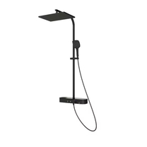 100291203 Душевая стойка с термостатом Noken Touch&Feel Square, черная