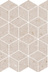 T017/14054 Декор Риккарди мозаичный бежевый матовый Kerama Marazzi 45х37,5