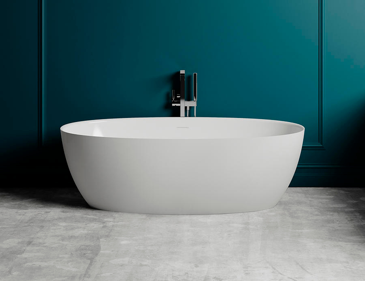 Ванна отдельностоящая Salini Alda Nuova, Solix,1600х800х580 мм, белая матовая, 101923M