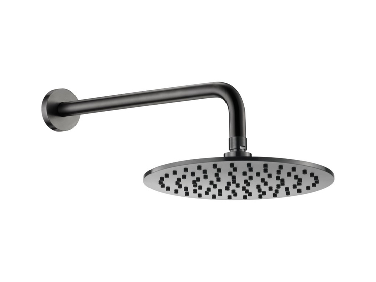 Верхний душ с кронштейном JTP Rod Brushed Black, Ø - 250 мм, WJ 8004A-8051 BBL