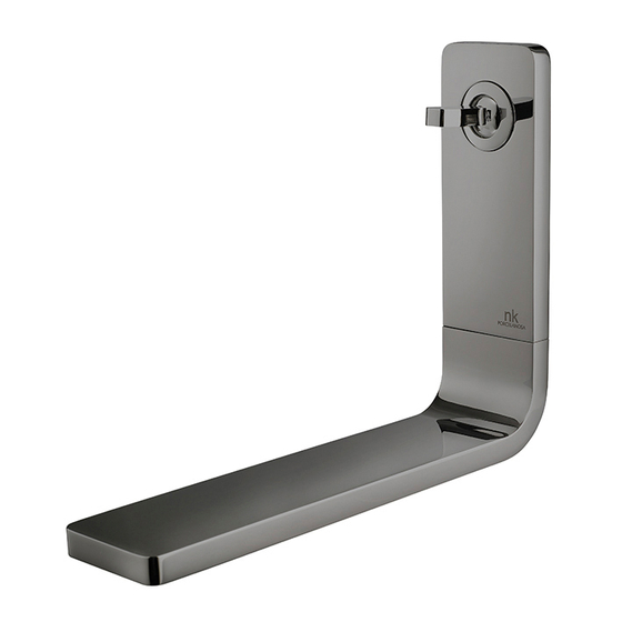 100208632 Noken Lounge Смеситель для раковины настенный, титан