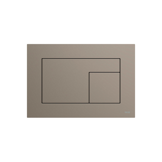 9240730 TECE Velvet Панель смыва с двумя клавишами, цвет бежево-коричневый