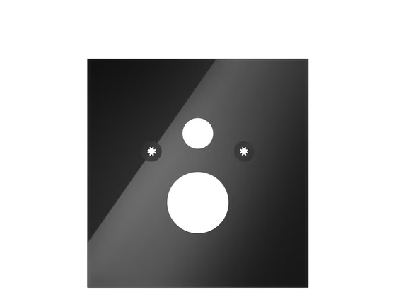 9650105 TECE Lux Стеклянная панель для установки стандартного унитаза, нижняя, стекло черное