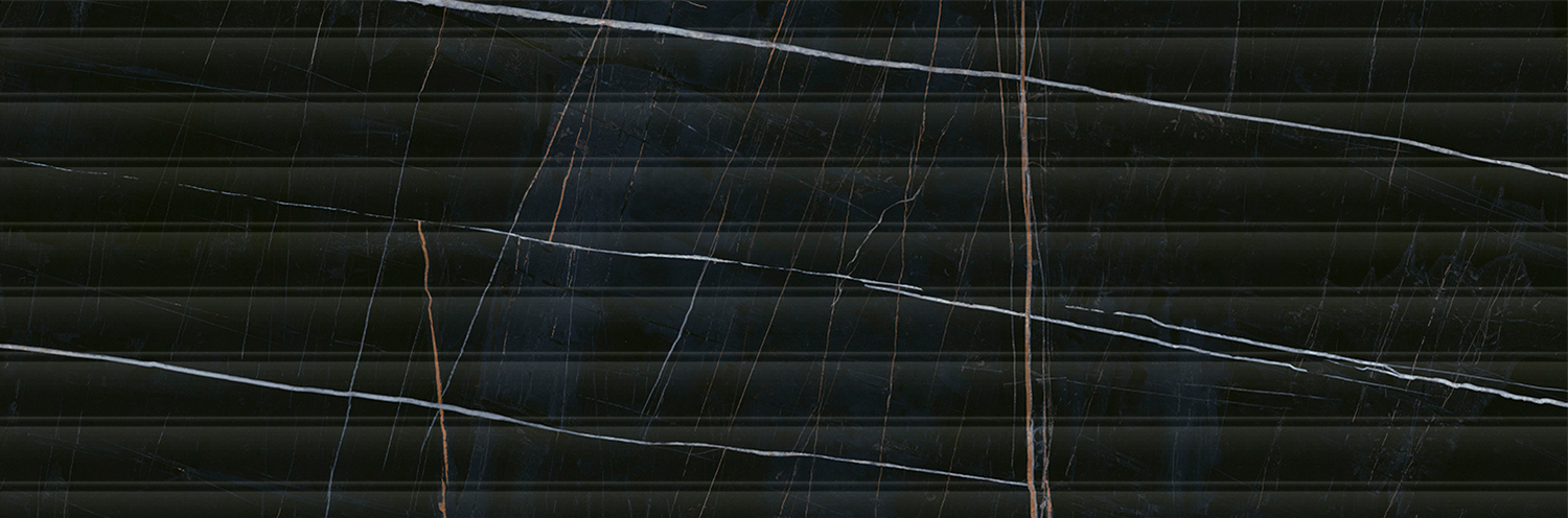 14035R Греппи черный глянцевый структура обрезной Kerama Marazzi 40x120