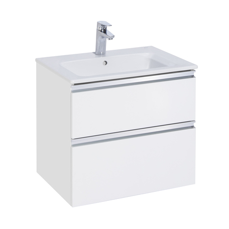 Тумба с раковиной Roca The Gap 60 см, белый глянец (A857397806+7.3279.A.800.0)