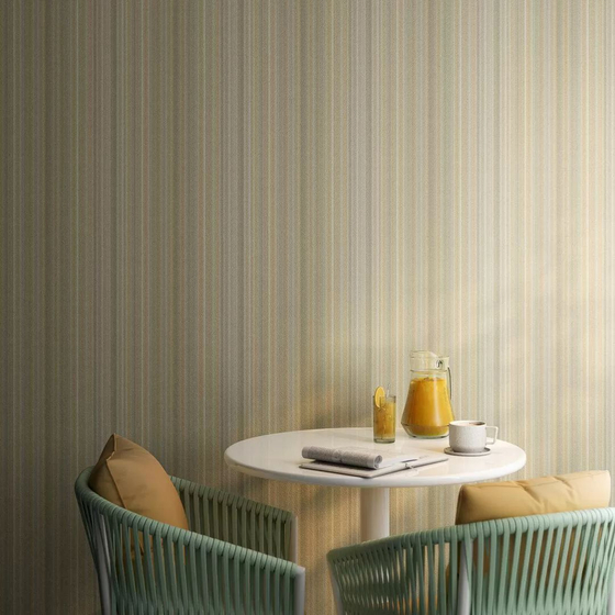 KM8314 Обои виниловые на флизелиновой основе Фреш мотив, зеленый полоса Kerama Marazzi