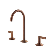 100289252 Noken Lignage Смеситель для раковины на 3 отверстия, брашированная медь