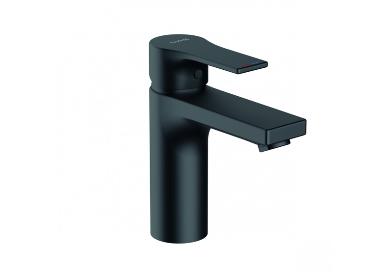 Смеситель для раковины Kludi Zenta, черный матовый, с донным клапаном, 482983965