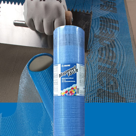 Mapenet 150, ширина 1м - Сетка стекловолоконная, с высокой щелочестойкостью