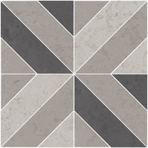ID124T Декор Про Лаймстоун серый матовый обрезной Kerama Marazzi 60x60