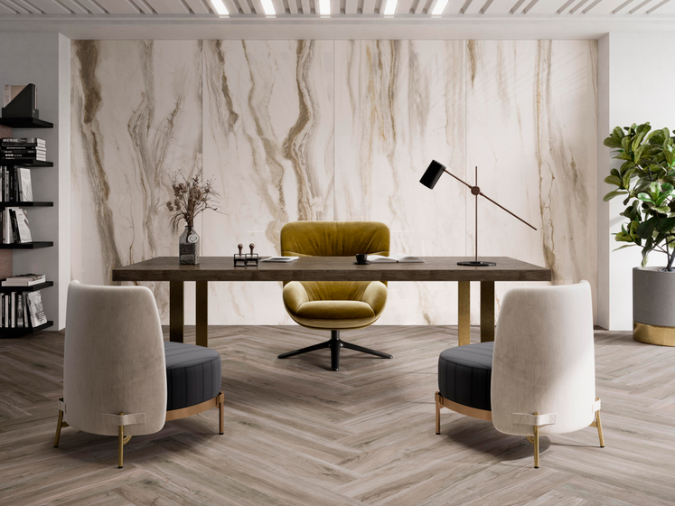 Nebula Almond Pol.6мм керамогранит Pamesa 120х280