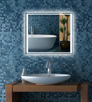 Зеркало Stark 1000x700.Зеркало с подсветкой SuperLed,подогревом и сенсорным выключателем