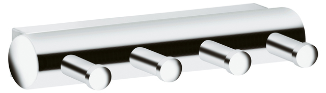 14913 010000 Keuco Plan Планка с крючками 4 шт, хром