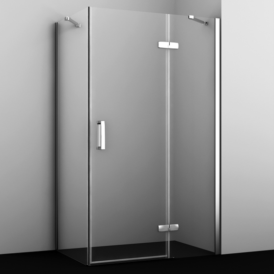 Душевой угол Wasserkraft Aller 10H10R, 1200x1000x2000 мм, 8 мм, WasserSchutz, правый, серебристый профиль