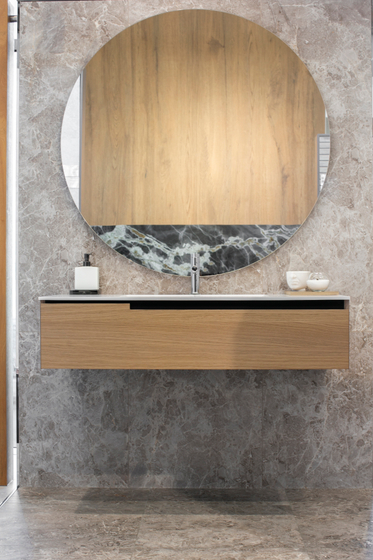 Тумба с раковиной Oasis Profilo 1212х282x510 мм Rovere Sand