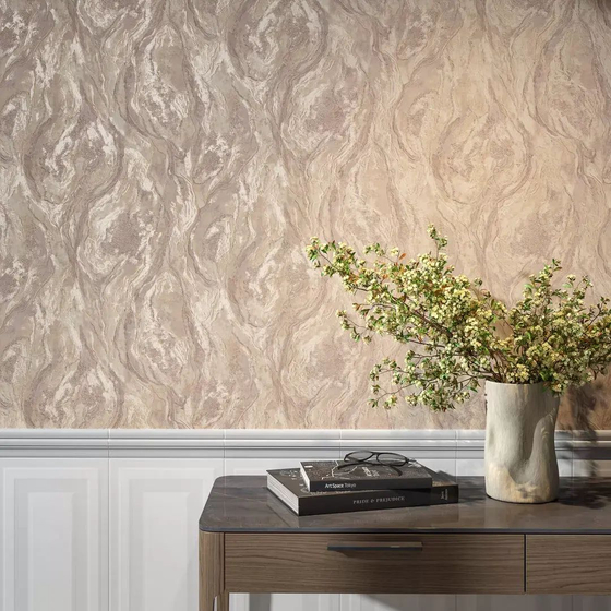 KM8008 Обои виниловые Венето база универсальная 2, бежевый Kerama Marazzi