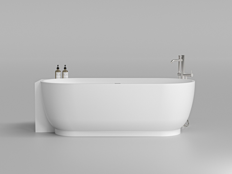 Ванна DA-B106 Left пристенная(1870х980х610), Solid Surface,белая