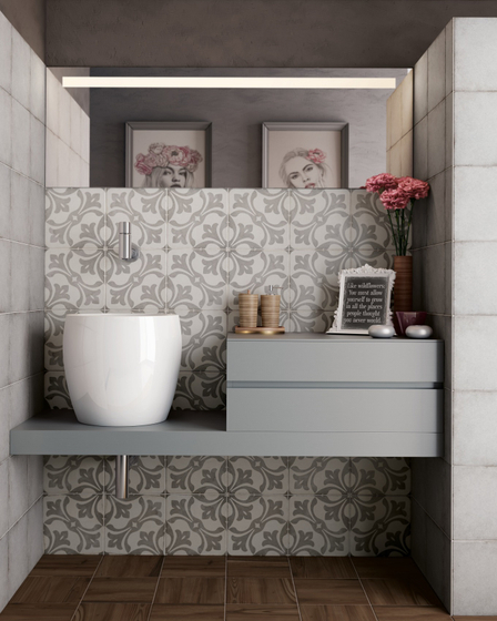 Art Nouveau La Rambla Grey керамогранит Equipe 20x20