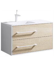 Тумба Майами 900 подвесная с раковиной (чаша слева) Mai.01.09/L