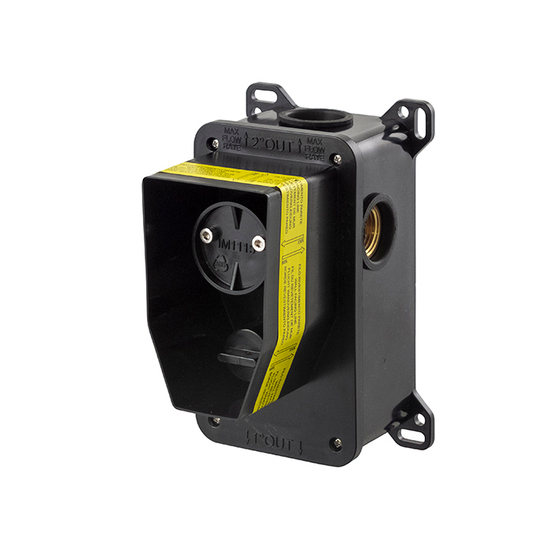 100341352 Noken Round Inox Внутренняя часть встроенного смесителя для ванны/душа