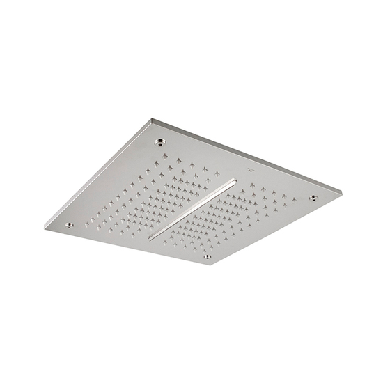 100259100 Noken Square Верхний душ встраиваемый в потолок с функцией дождя и каскада, 40х40 см, хром