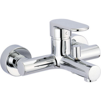 LV00013021 Смеситель однорычажный настенный для ванны/душа, хром, CISAL, LineaViva