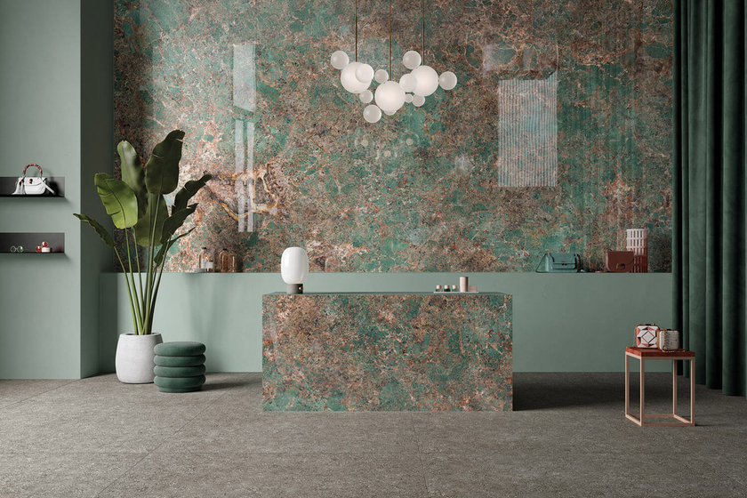 Amazonite Luc. 6 mm керамогранит MaxFine Iris 150х300