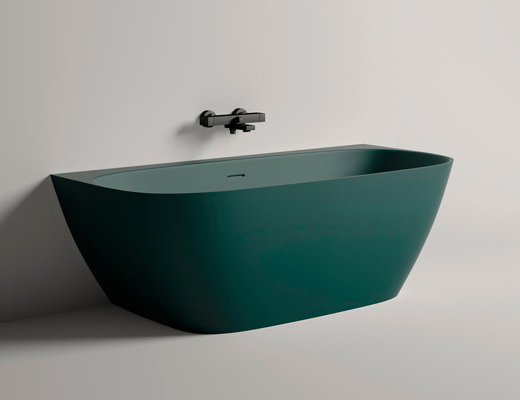 Ванна пристенная Salini Sofia Wall, Sapirit, 1700x800x580 мм, RAL 6026 Opal Green, 102512GRF