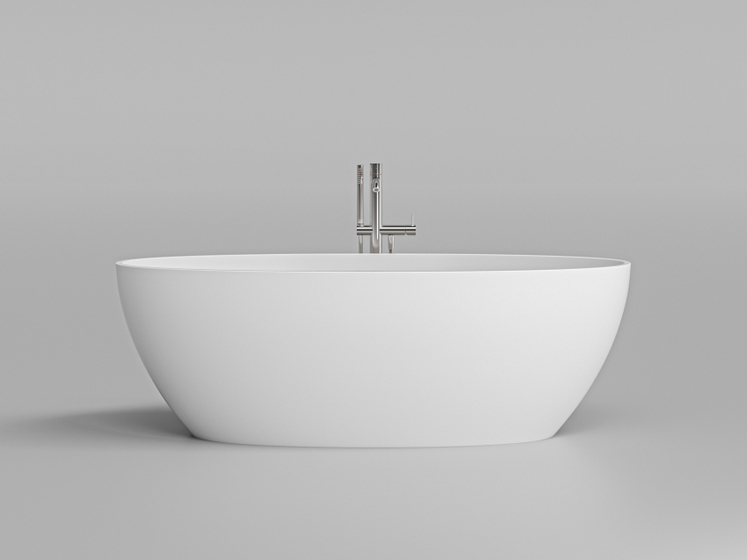 Ванна DA-B097 отдельностоящая (1710х760х578), Solid Surface,белая