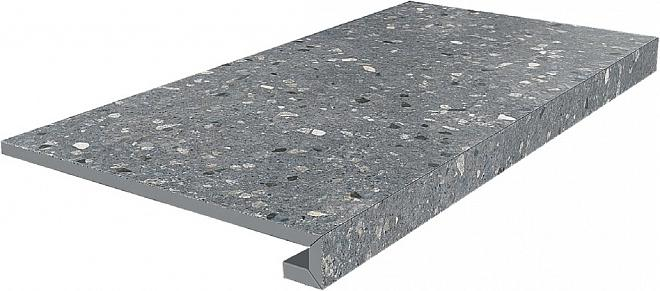 SG632820R/GCF Ступень клееная Терраццо серый темный Kerama Marazzi 33х60