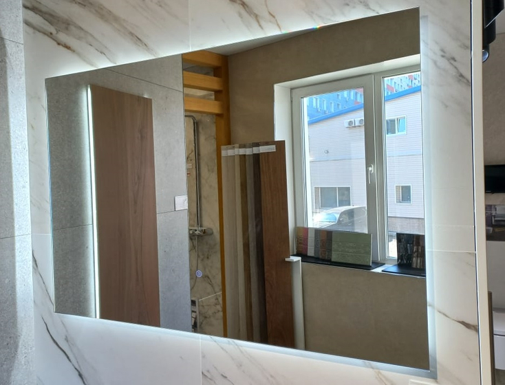 Зеркало Minima 1000х700, с подсветкой (холодной), подогревом, сенсорным выключателем на касание