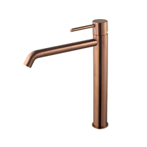 100291662 Noken Round Смеситель для раковины высокий, 306 мм, брашированная медь