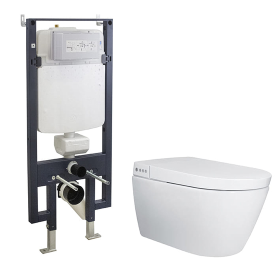 Унитаз с крышкой биде Noken I-Comfort Pack 100331458 (унитаз 100278593 + монтажная рама 100289924)