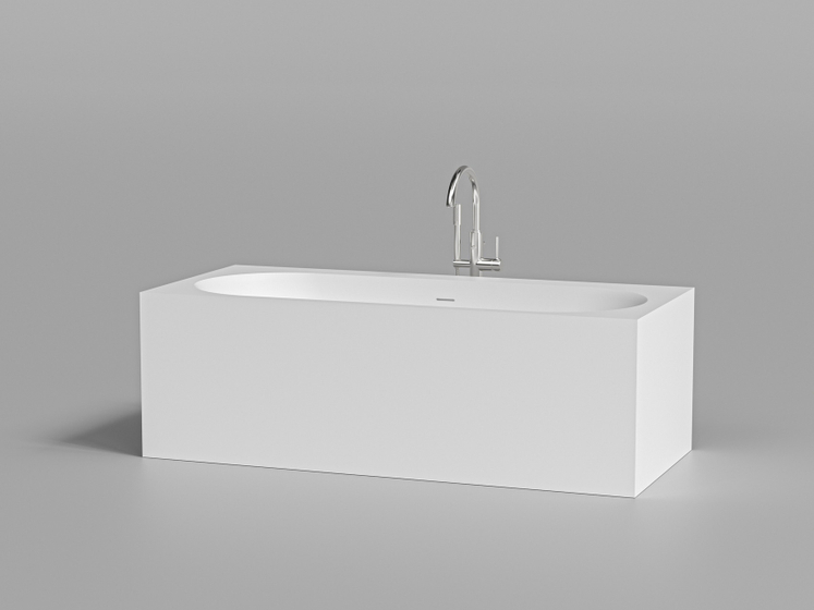 Ванна DA-B107-2 встраиваемая (1800х800х570), Solid Surface, белая