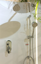 Pak Noken Hotels без термостата, на 2 потребителя (смеситель+кронштейн+верхний душ 30см+гарнитур с подводом воды+шланг+лейка)