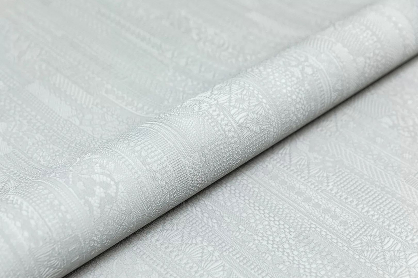KM8201 Обои виниловые Ажур база универсальная, серый светлый Kerama Marazzi