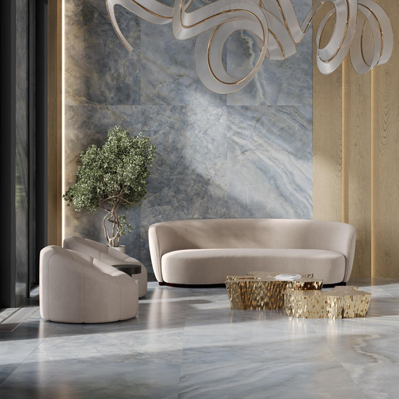 SG597602R Ковер Ониче голубой лап. обрезной Kerama Marazzi 119.5x238.5