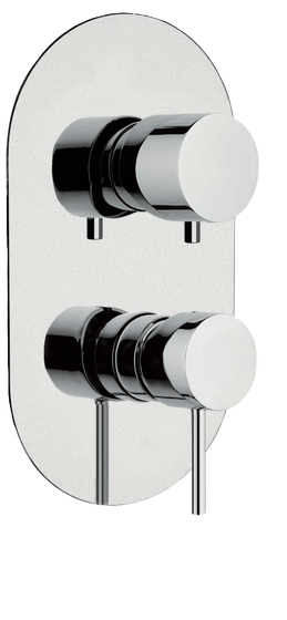 X92 Смеситель встраиваемый в стену Remer X Style, 2 выхода, хром