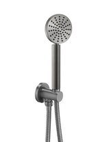 Держатель ручного душа с подводом воды, ручным душем и шлангом JTP Neo Brushed Black, WJ 68235 BBL