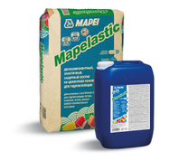 Mapelastic, 32кг - Гидроизоляция двухкомпонентная для ванных/бассейнов/террас (комп. А 24кг+ B 8кг)
